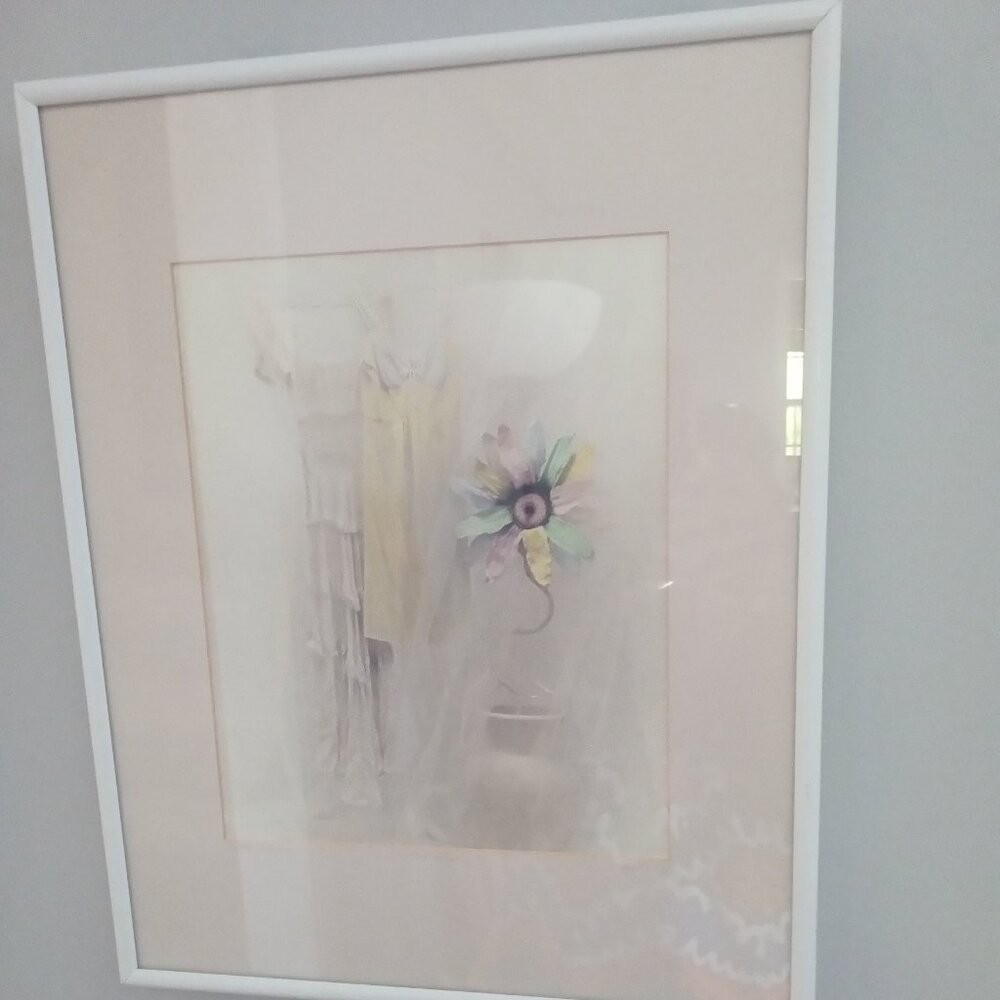 Original Art Wall Hanging Picture frame Signed